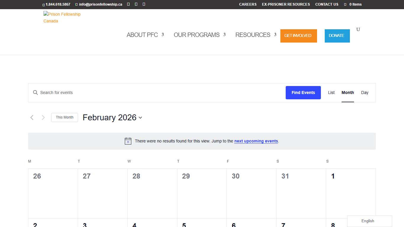 Events for February 2026 – Page 7 – Prison Fellowship Canada